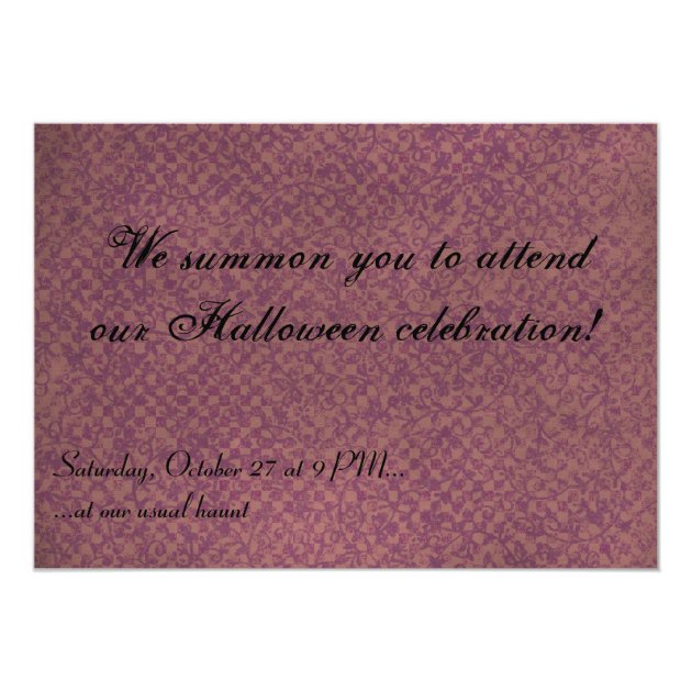 Vintage Halloween Invitation