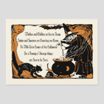 Vintage Halloween Invitation - Spirits & Spectres