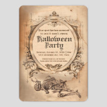 Vintage Halloween Invitation Victorian Gothic