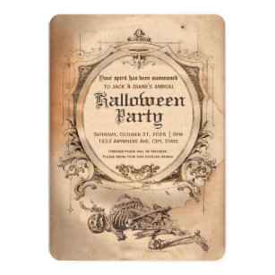 vintage halloween invitations zazzle
