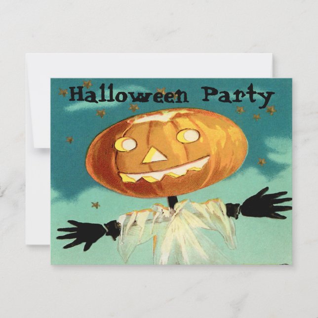 Vintage Halloween Invitations (Front)