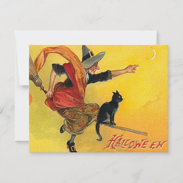 Vintage Halloween Invitations (Front)