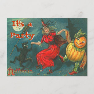 Vintage Halloween Invitations