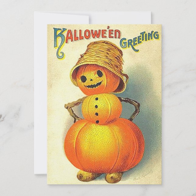 Vintage Halloween Invitations (Front)