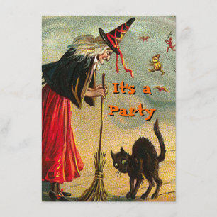 Vintage Halloween Invitations