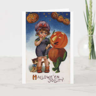 Vintage Hallowe'en Jollity Halloween Card