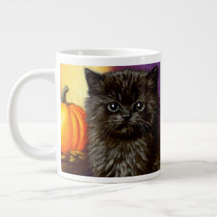 Vintage Halloween Kitten Giant Coffee Mug