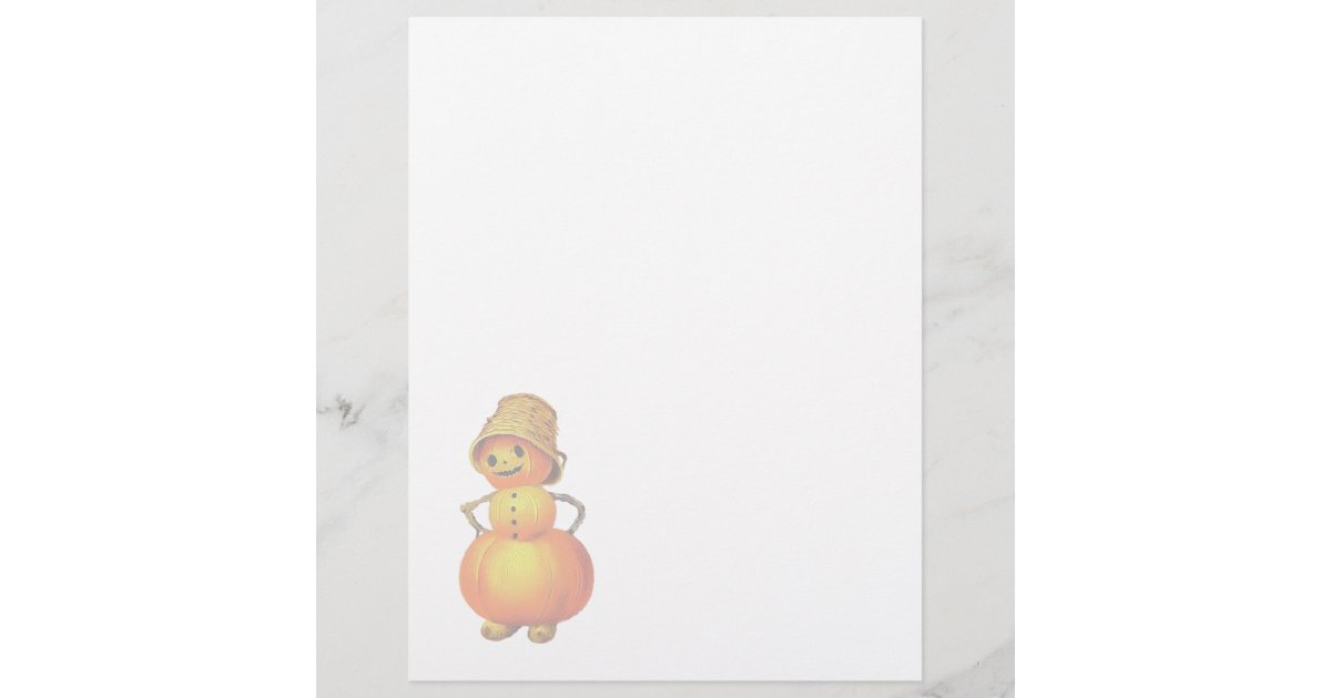 Vintage Halloween Letterhead Stationery