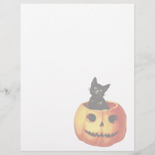 Vintage Halloween Letterhead Stationery