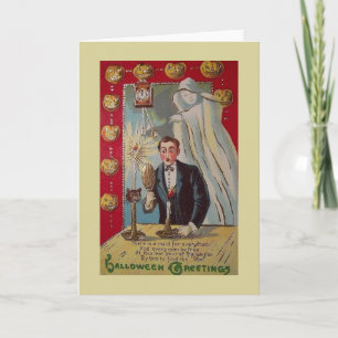 Vintage Halloween Matchmaking Card