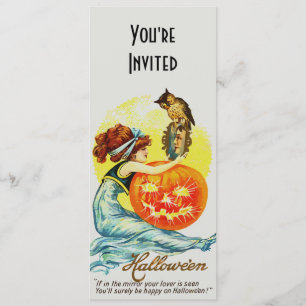 Vintage Halloween Mirror Invitation