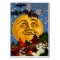 Vintage Halloween Moon and Witches