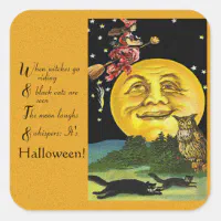 vintage halloween moon