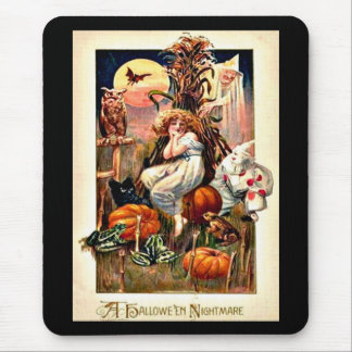 Vintage Halloween Nightmare Mouse Pad