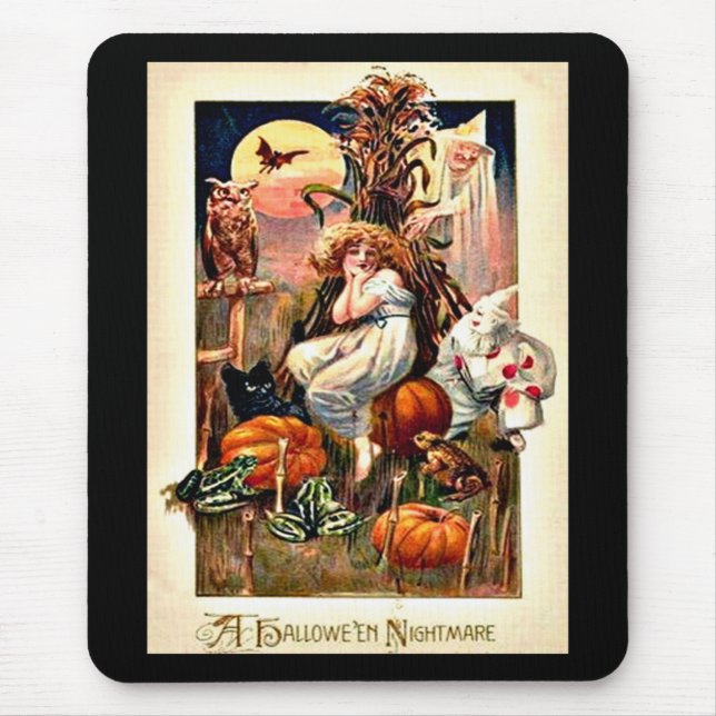 Vintage Halloween Nightmare Mouse Pad (Front)