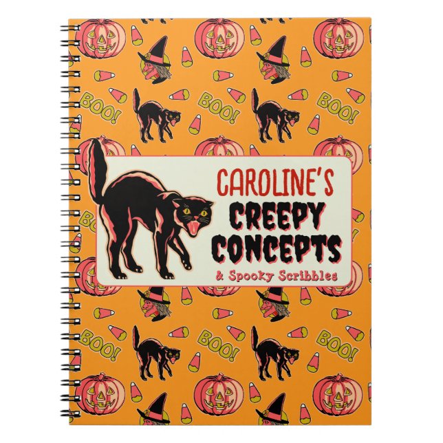 Vintage Halloween notebook (Front)