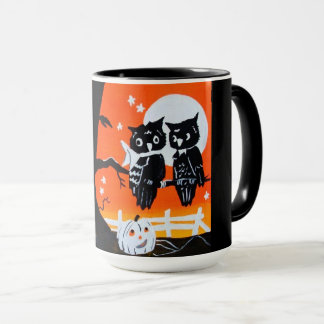 Vintage Halloween Owl Mug