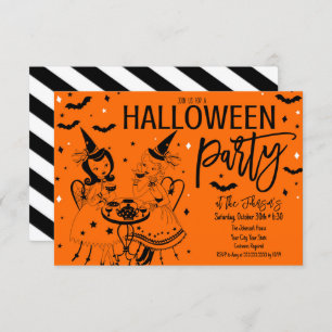 Vintage Halloween Party Invitation