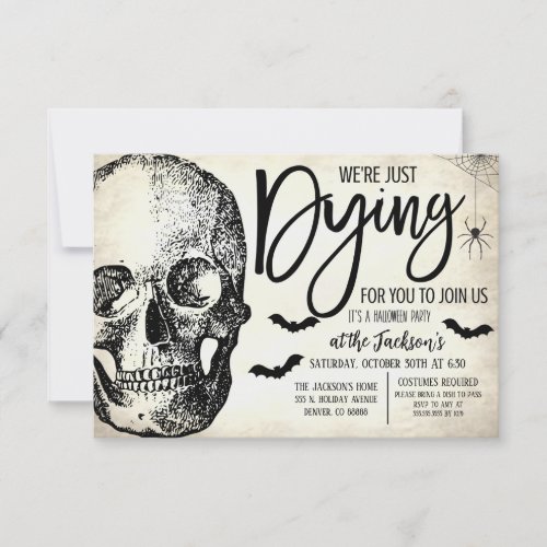 Vintage Halloween Party Invitation