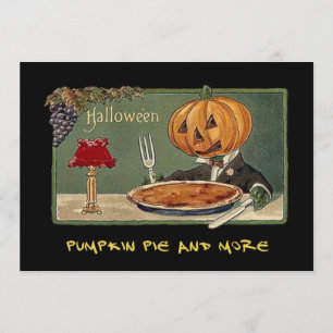 Vintage Halloween Party Invite With Bloody Text