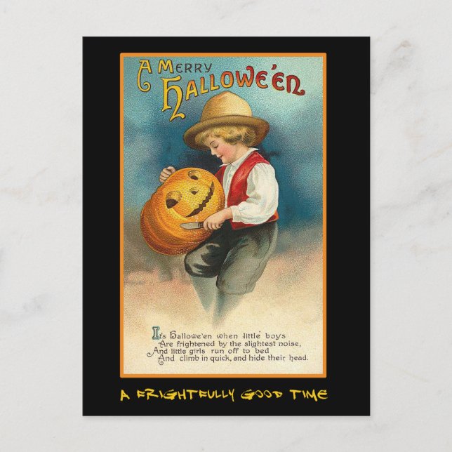 Vintage Halloween Party Invite With Bloody Text (Front)
