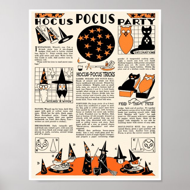 VINTAGE HALLOWEEN PARTY PROJECT COLLAGE POSTER (Front)