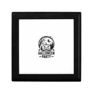 Vintage Halloween Party Pumpkin Witch Shirt Design Gift Box
