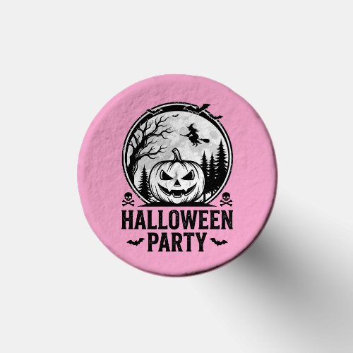 Vintage Halloween Party Pumpkin Witch Shirt Design Golf Tees
