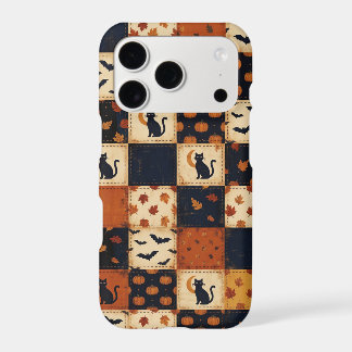 Vintage Halloween Patchwork Seamless Pattern Iphone 18 Pro Case