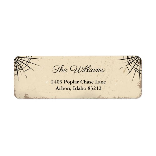 Vintage Halloween Personalized Return Address Label