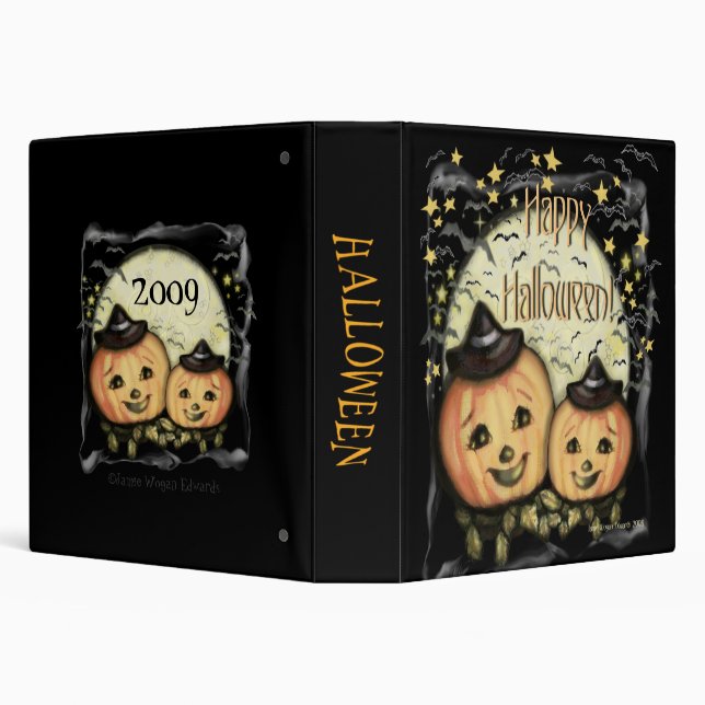 Vintage Halloween Photo / Scrapbook Binder (Background)