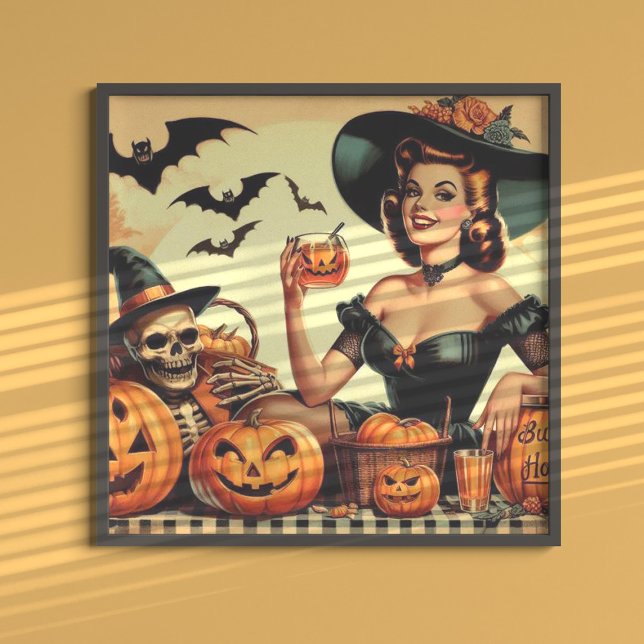 Vintage Halloween Pin-Up Poster (Creator Uploaded)