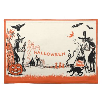 Vintage Halloween Placemat by Vintage_Halloween at Zazzle