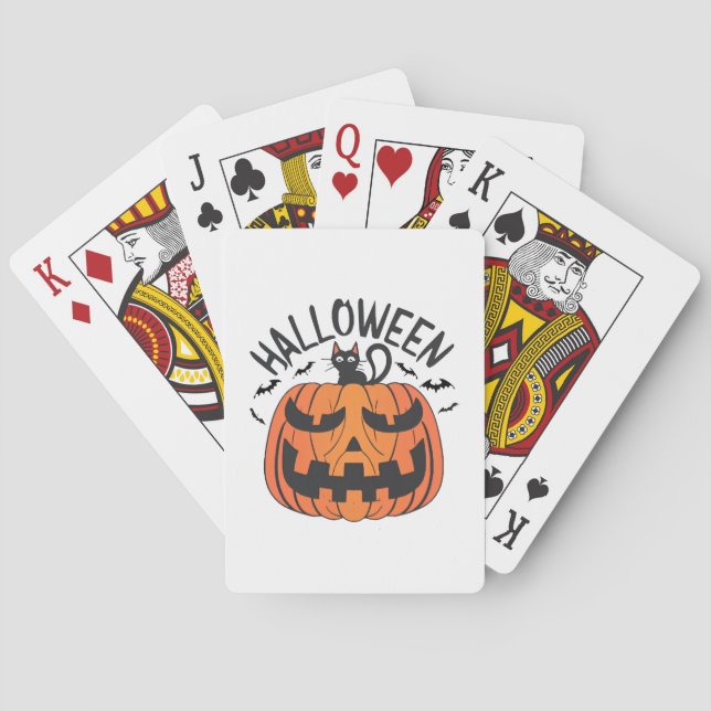 Vintage Halloween  Poker Cards (Back)
