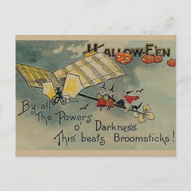 Vintage Halloween Postcard (Front)