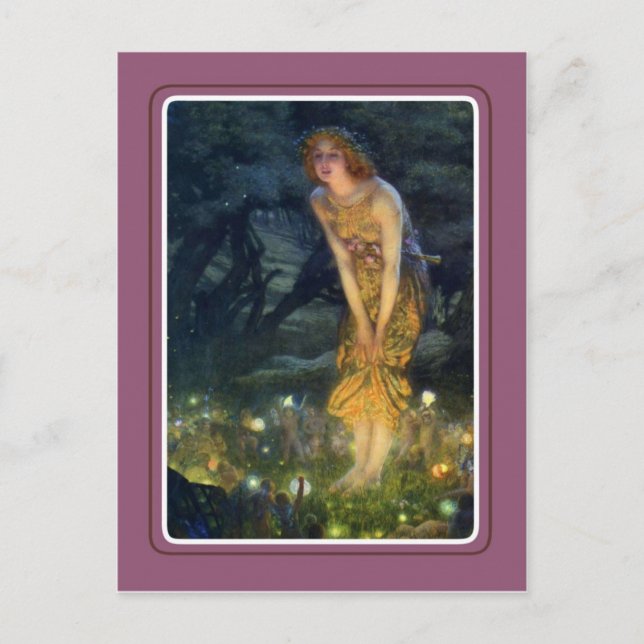 Vintage Halloween Postcard (Front)