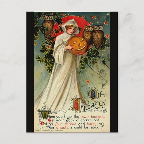 Vintage Halloween Postcard