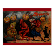 Vintage Halloween Postcard, Raphael Tuck 1909 Postcard