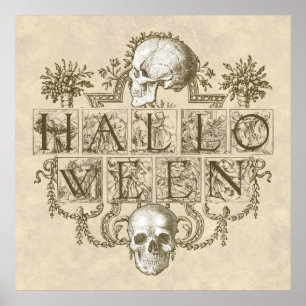 Vintage Halloween Poster