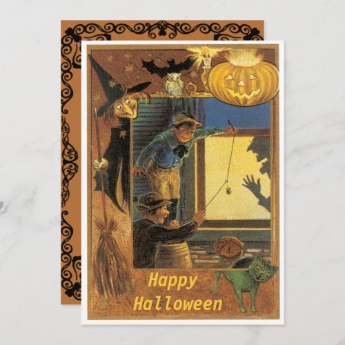 Vintage Halloween Pranksters Halloween Invitation