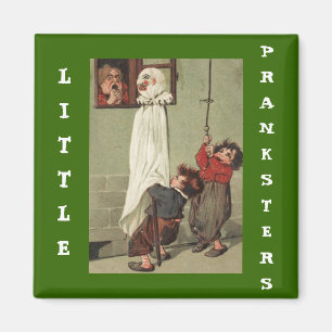 Vintage Halloween Pranksters Magnet