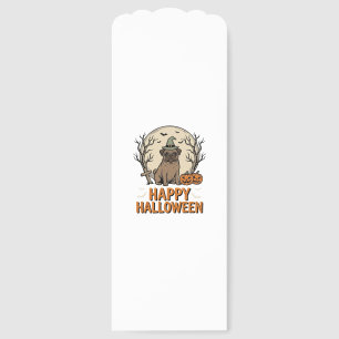 Vintage Halloween Pug Dog Witch Hat Shirt Design_1 Bookmarks