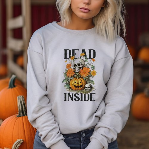 Vintage Halloween Pumpkin and Skul Sweatshirt