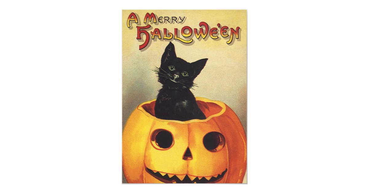 Vintage Halloween Pumpkin Carving Party Invitation Zazzle Com