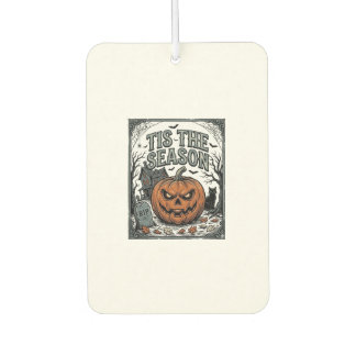 Vintage Halloween Pumpkin Cat Tis The Season Shirt Air Freshener