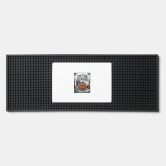 Vintage Halloween Pumpkin Cat Tis The Season Shirt Bar Mat