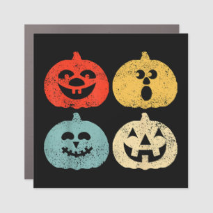 Vintage Halloween Pumpkin Funny Retro Gift Car Magnet
