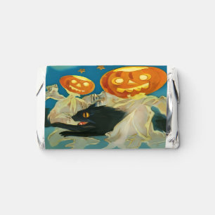 Vintage Halloween Pumpkin Ghosts and Black Cats Hershey's Miniatures