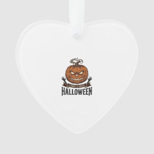 Vintage Halloween Pumpkin Gothic Shirt Design_1 Ornament
