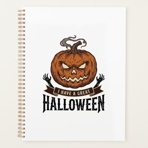 Vintage Halloween Pumpkin Gothic Shirt Design_1 Planner